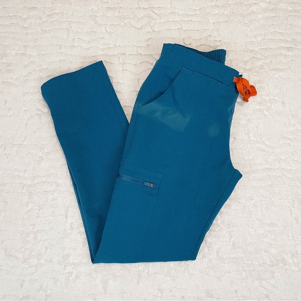 FIGS Alps Blue Yola Cargo Scrub Pants